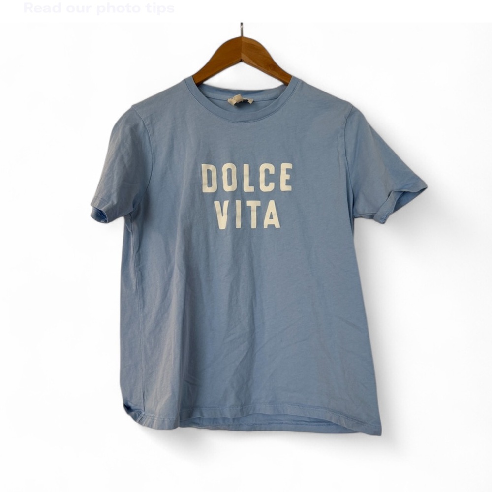 Sezane Dolce Vita Blue T-Shirt